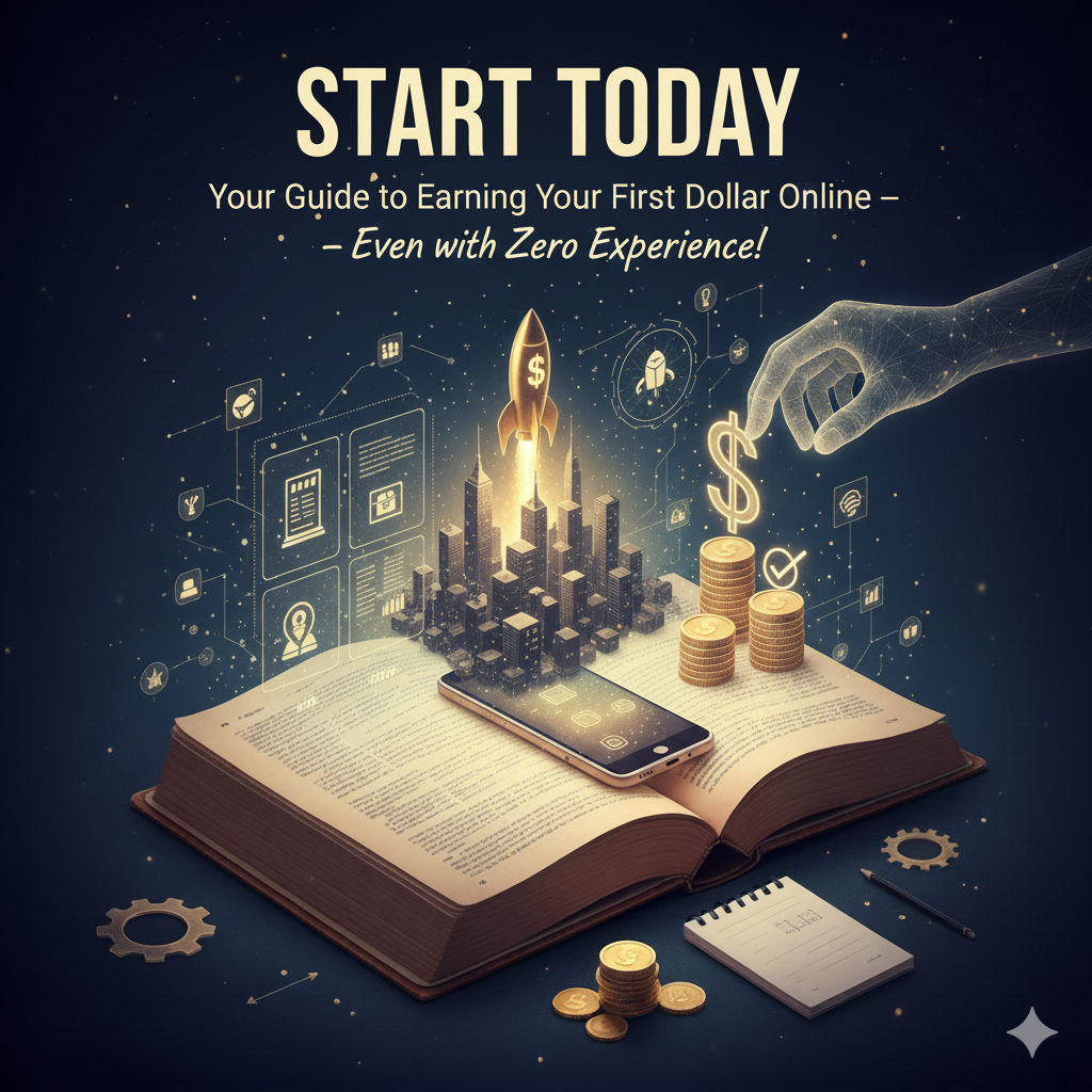 Start Today: Your Guide to Earning Your First Dollar Online — Even with Zero Experience!